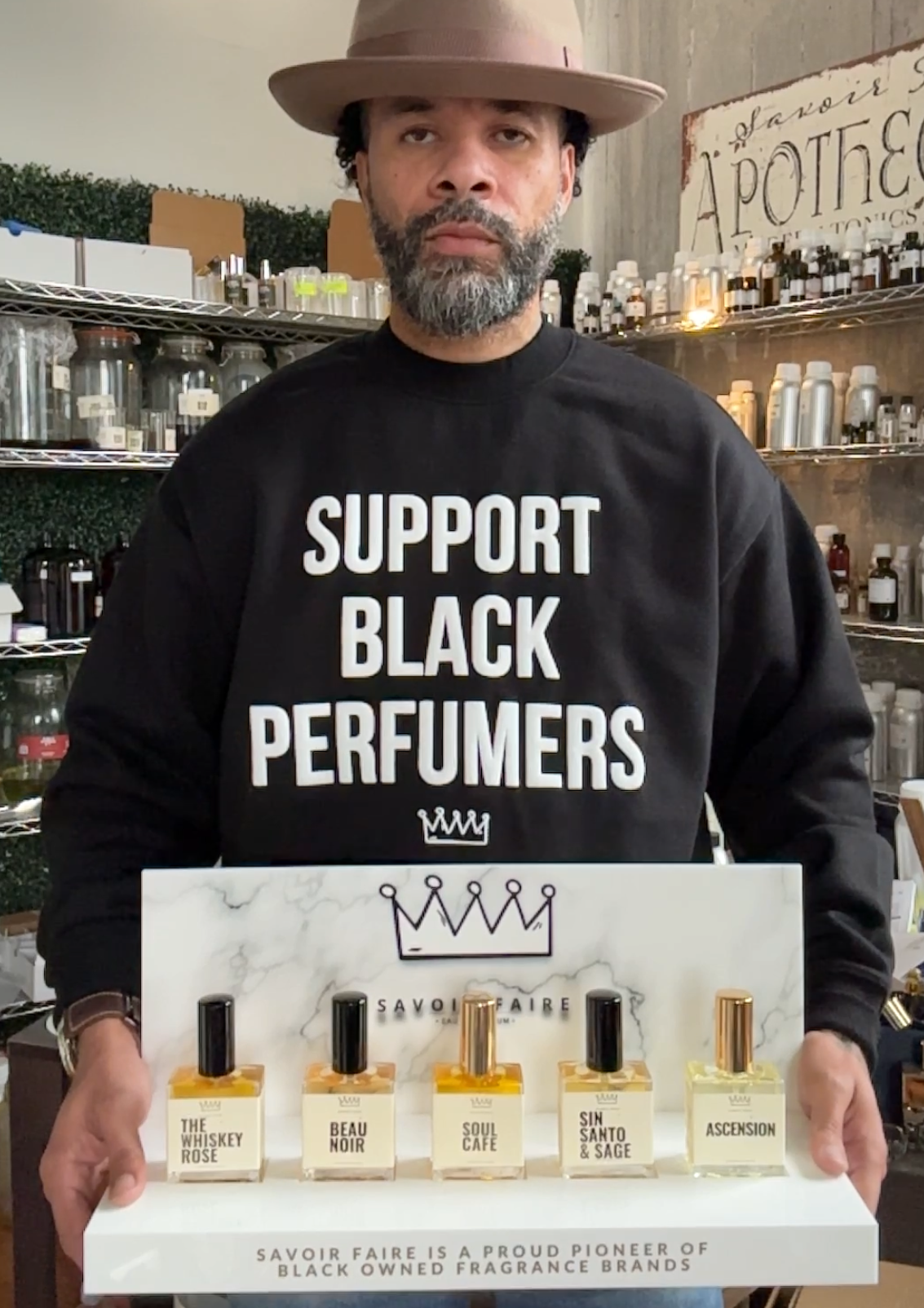 SUPPORT BLACK PERFUMERS Luxe Heavy Crew