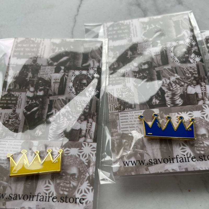 Savoir Faire Crown Pin