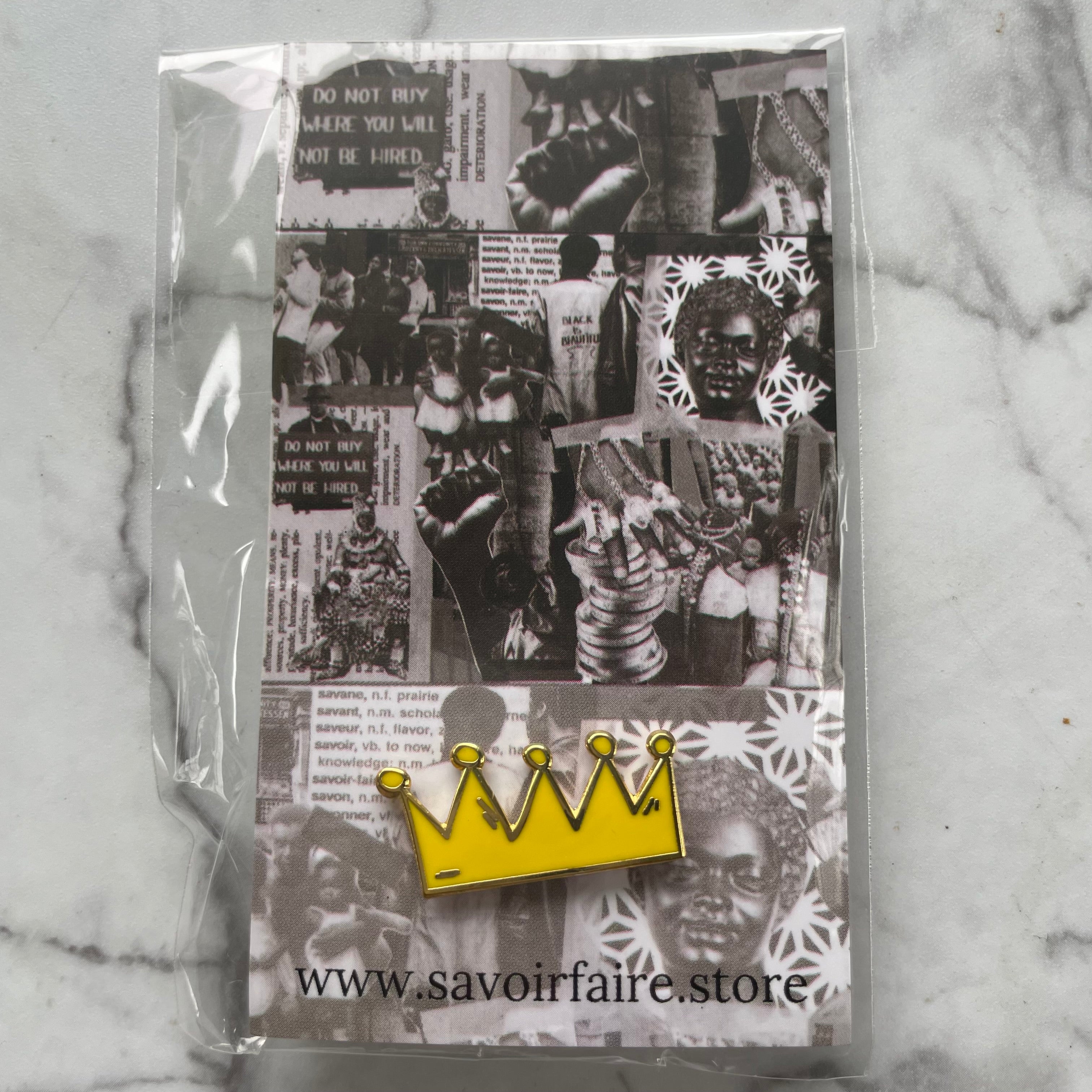 Savoir Faire Crown Pin