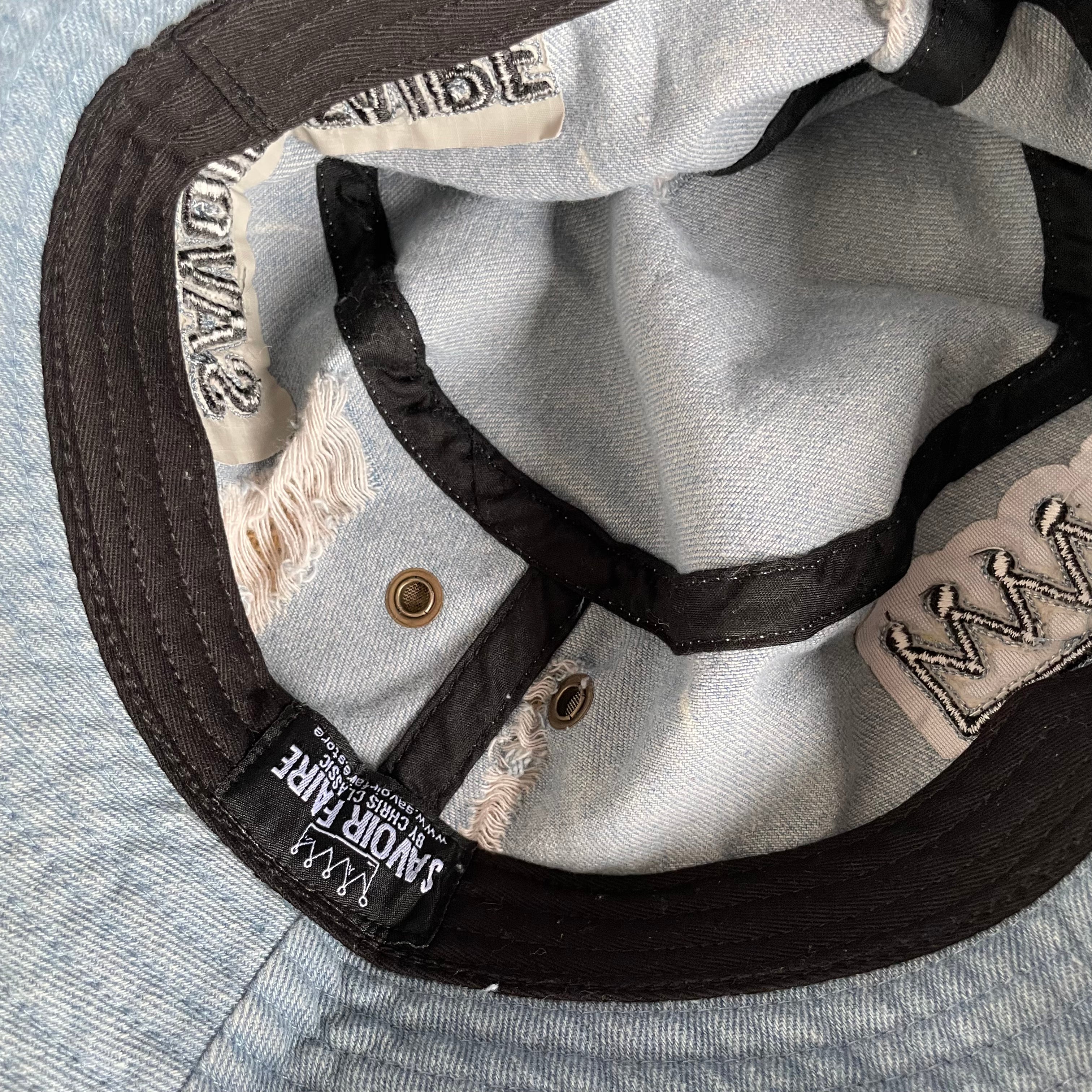 Distressed Denim Bucket