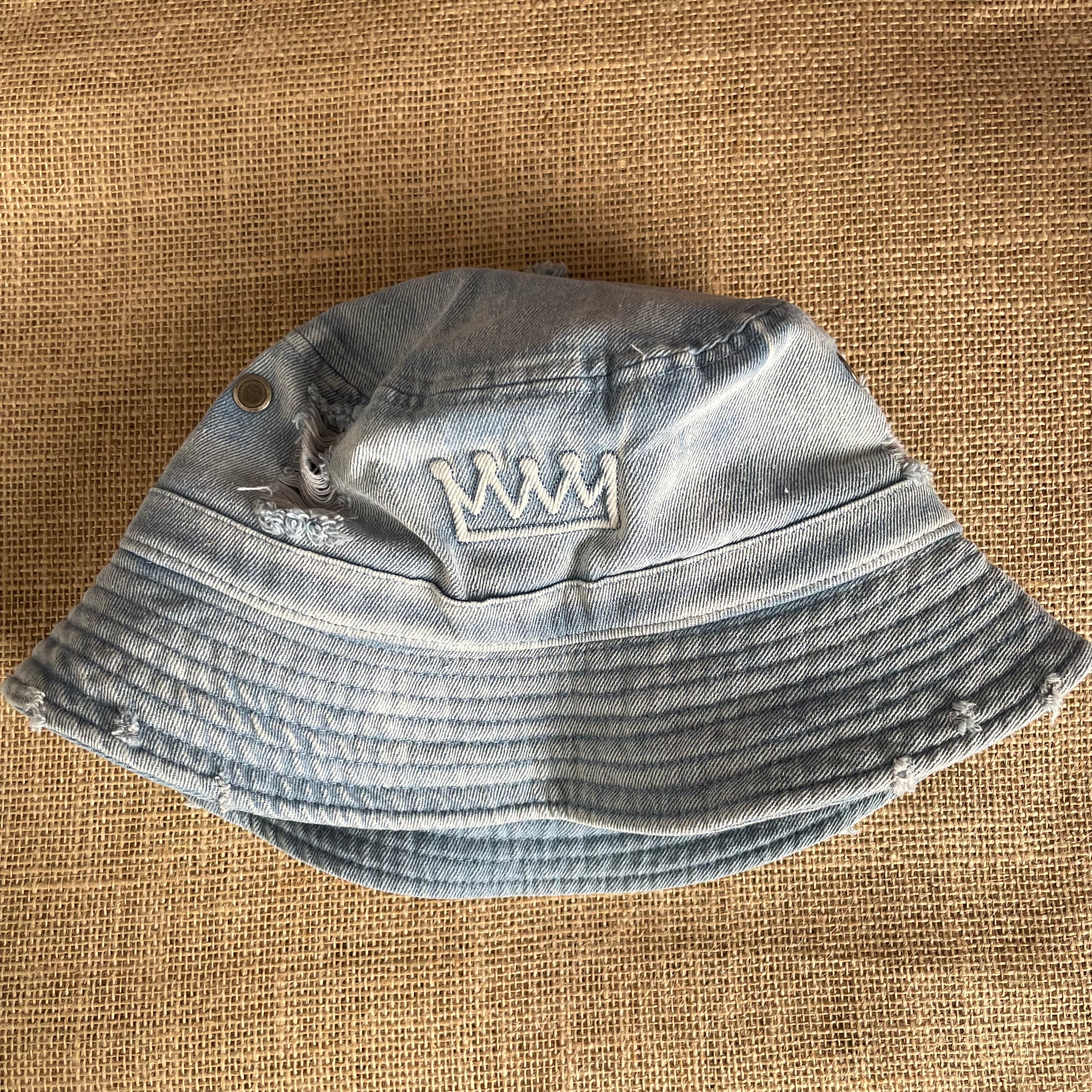 Distressed Denim Bucket